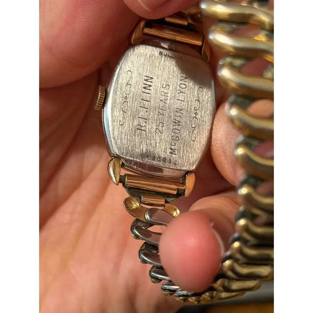 Bulova 1958 Cal 10BP 23 Jewel Manual Wind 10K RGP Tonneau Men’s Watch